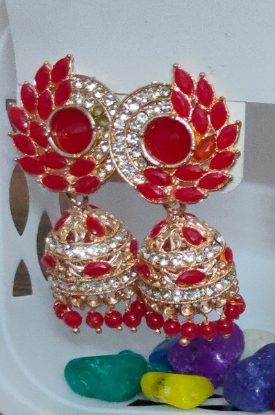 Oxidised Jhumka Earrings